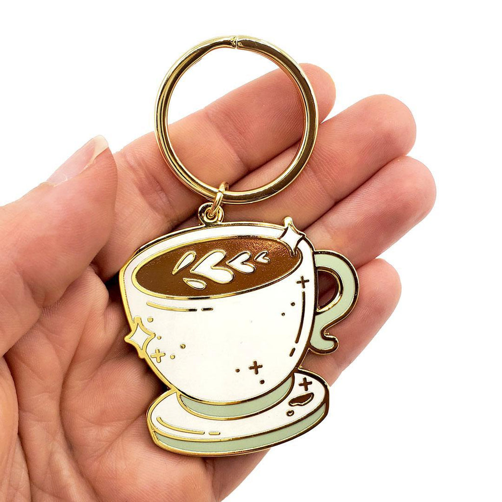 Enamel Keychain - Latte of Love by Occasionalish