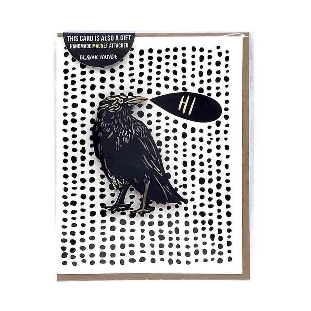 Magnet Card - Crow - Hi (Black) by SnowMade