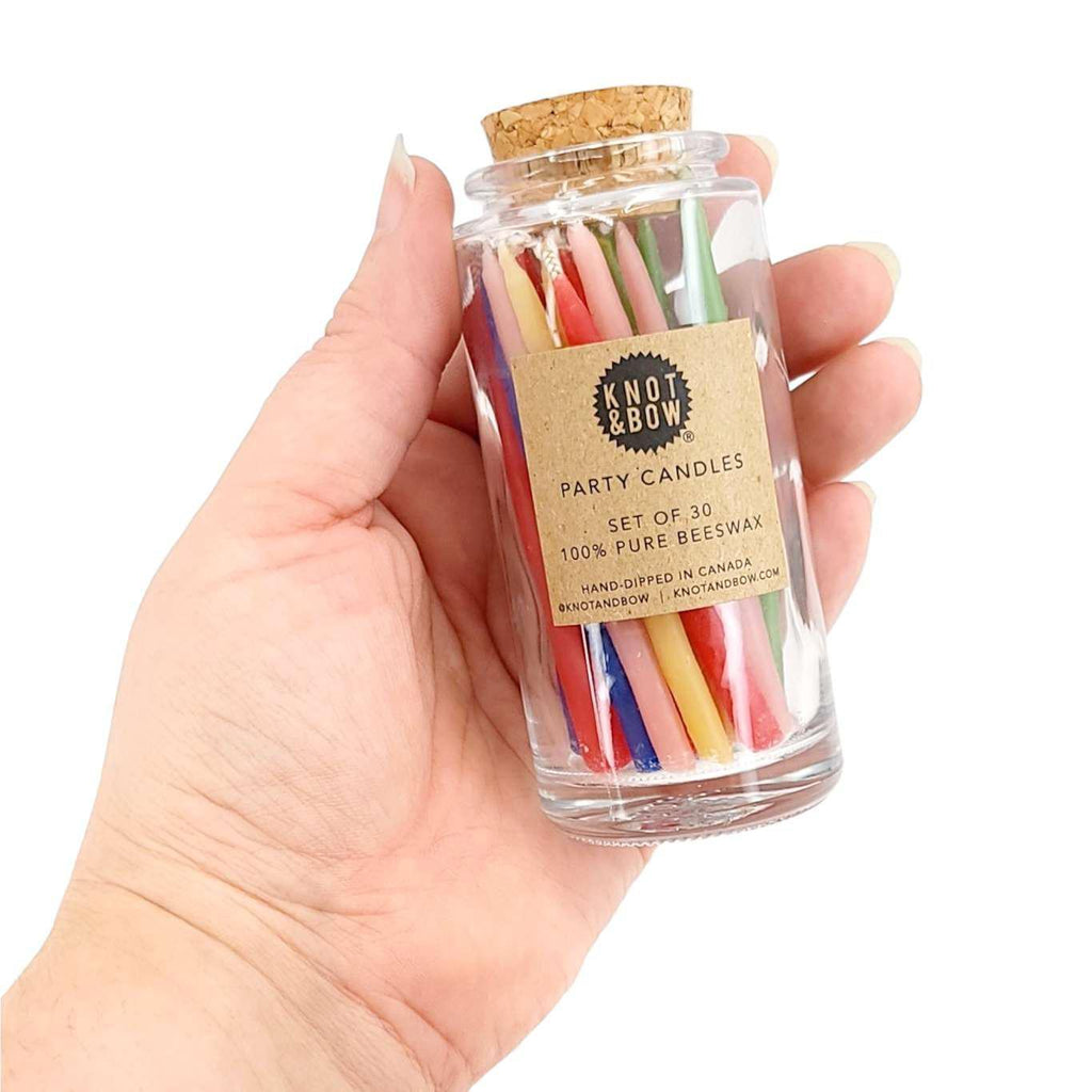 Candles - Beeswax Birthday Candles (Solid Brights) by Knot & Bow