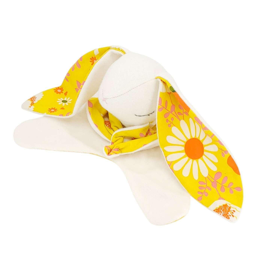 Plush - Bunny Snuggle Lovey (Yellow Poppy) by The Bird & Elephant