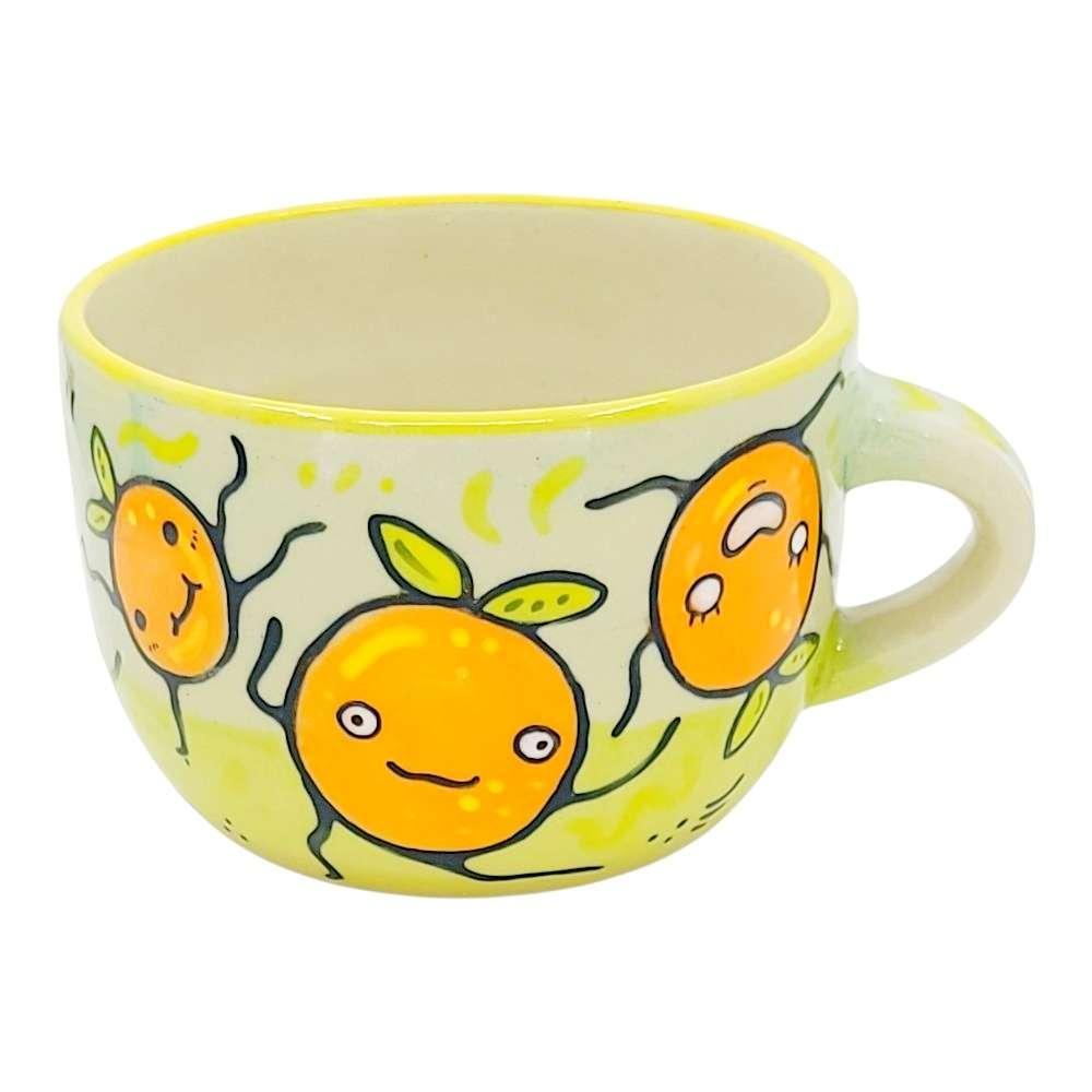 Mug - 16oz - Dancing Oranges (D) by Dwadlings