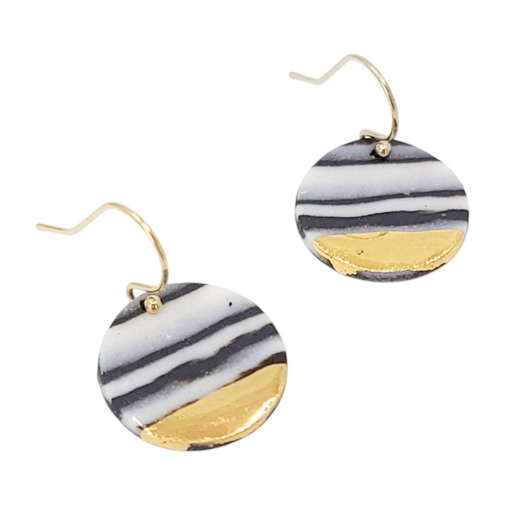 (20% Off) Earrings - Drops - Nene Circle by Almeda Jewelry