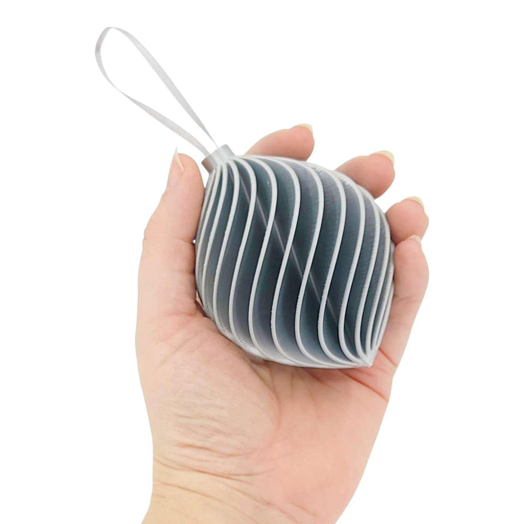 Ornament - Silver (Assorted Styles) by Rosebud Homegoods