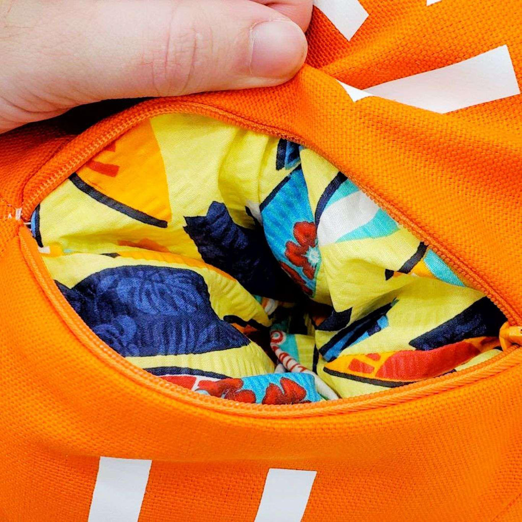 Pillow - Large D20 in Orange with White Numbers by Saving Throw Pillows