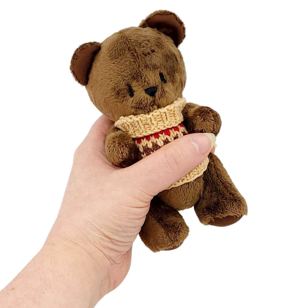 Plush - Brown Bear in Sweater by Frank and Bubby