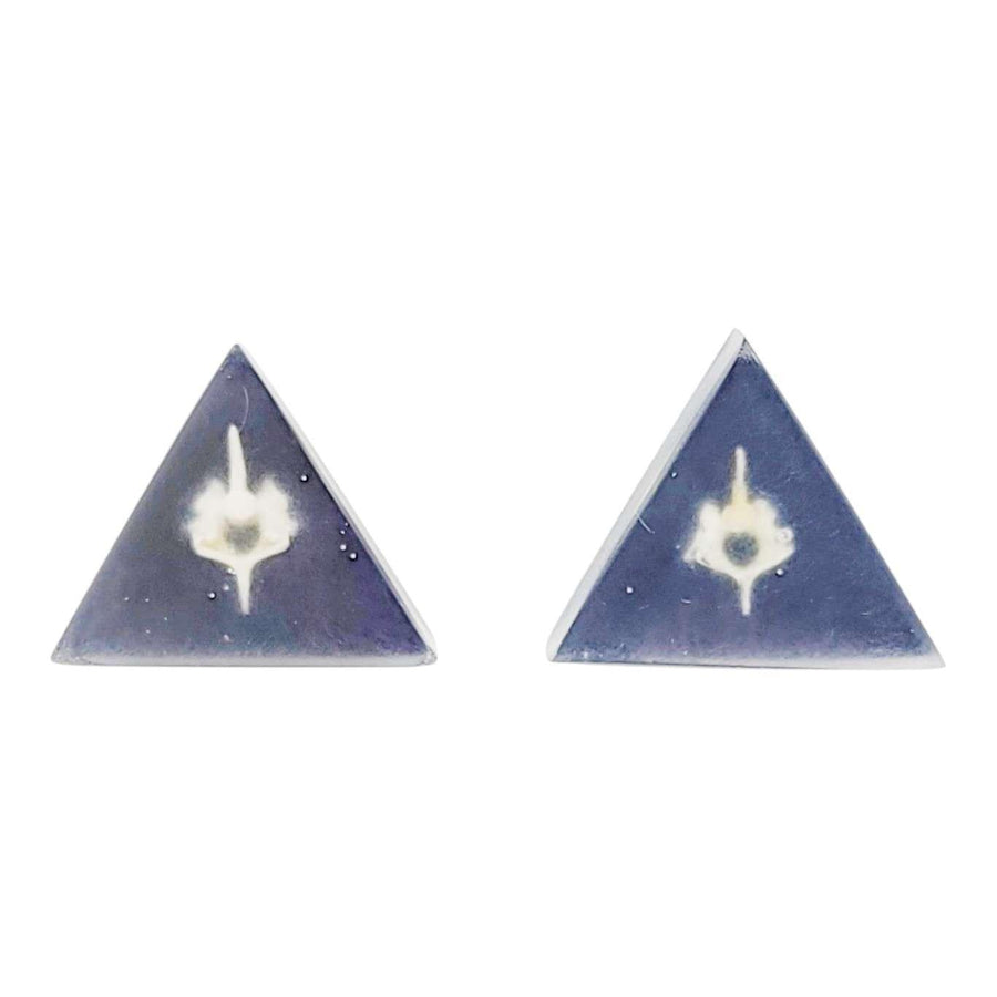 Earrings - Tiny Vertebrae Studs by Fernworks, image 6 of 7
