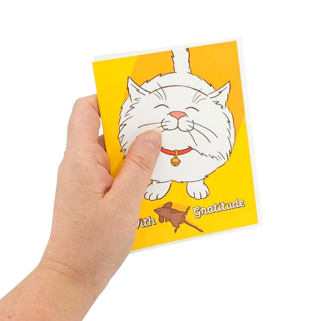 Card - Thank You - Cat Mouse Gratitude by Semi Sweet Press