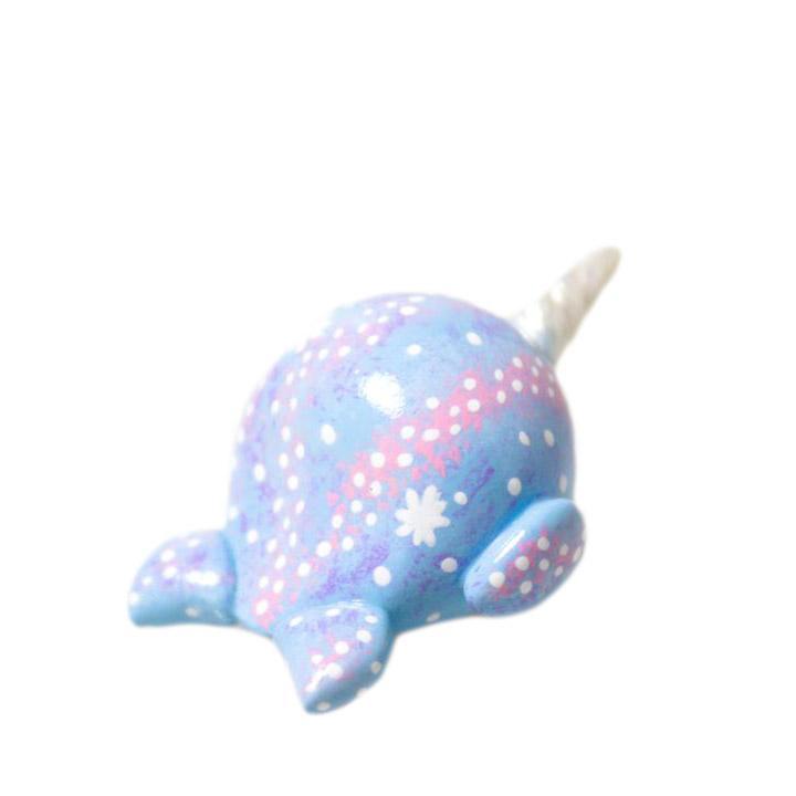 Figurine - Light Blue Galaxy Narwhal by Mariposa Miniatures