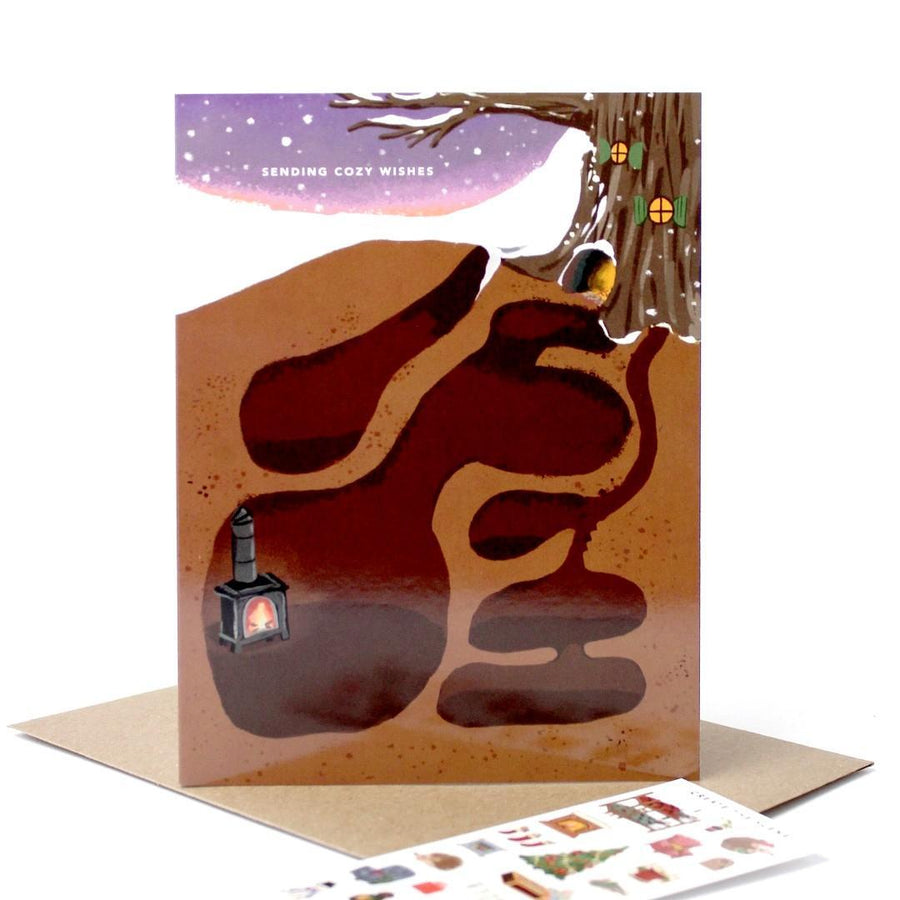 Card - Holiday - Cozy Woodland Creatures by Inklings Paperie, image 2 of 5