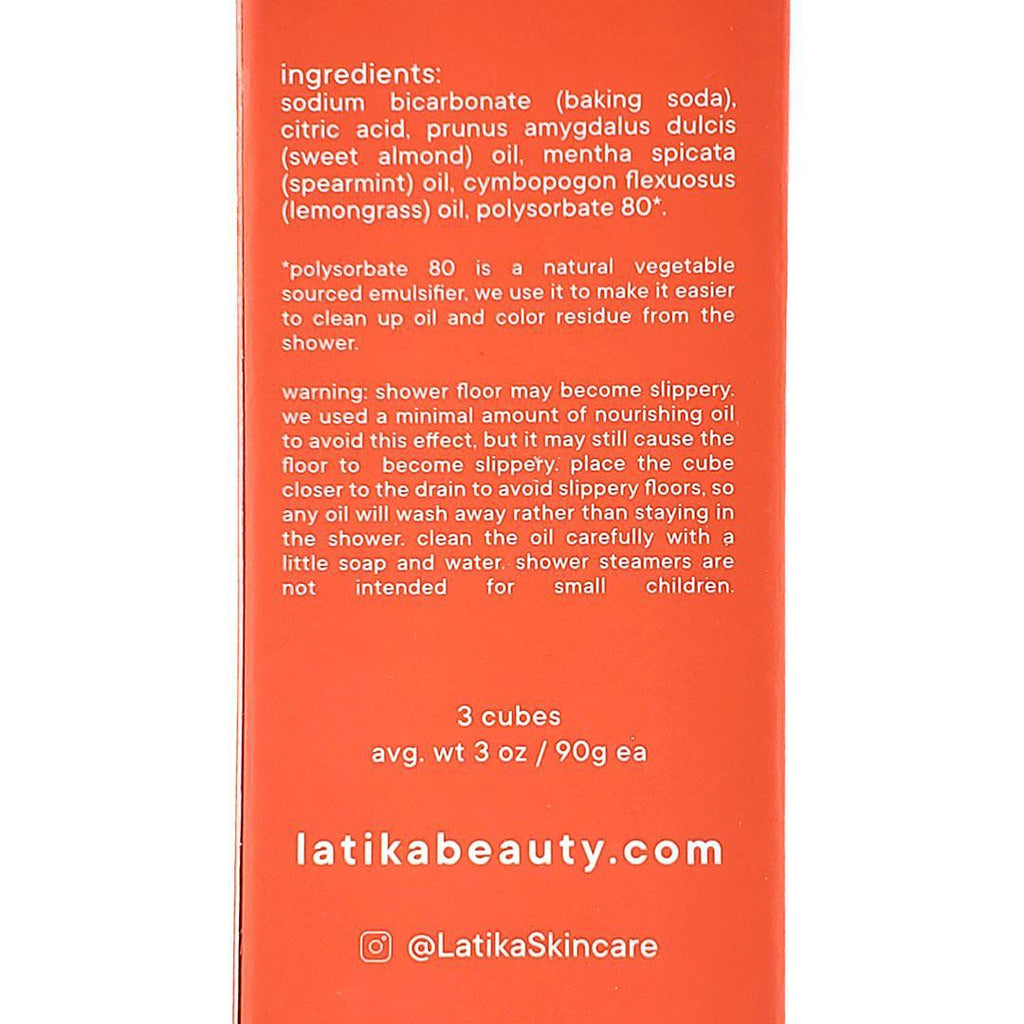 Shower Steamers - Energy Boost (Lemongrass & Spearmint) by Latika Beauty