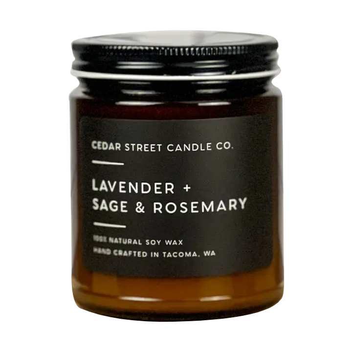 Candle 7oz - Lavender Sage Rosemary by Cedar Street Candle Co.