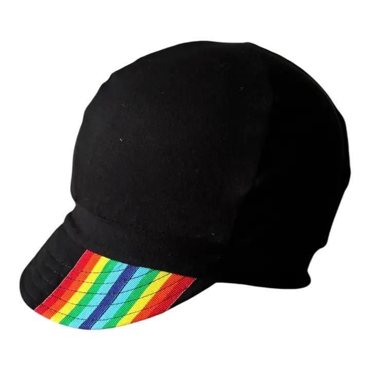 Adult Hat - Weekender Rainbow Ribbon (Black) by Hats for Healing