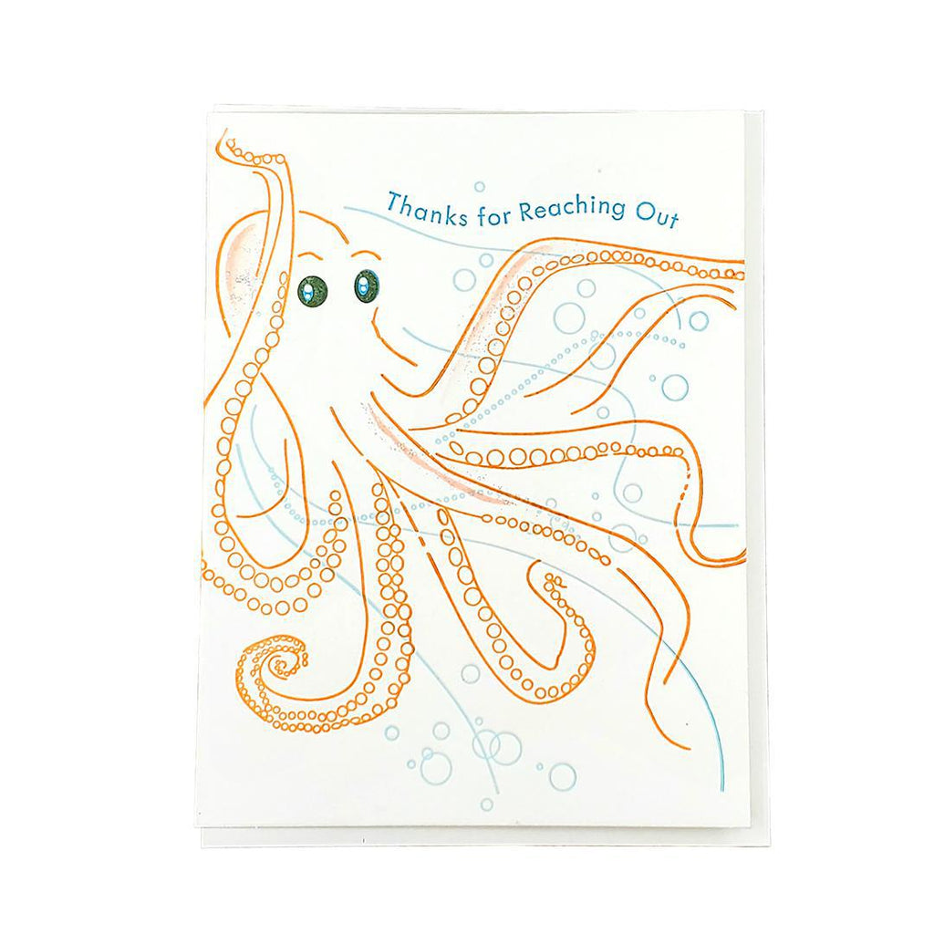 Card - Love & Friends - Octopus Thanks for Reaching Out by Ilee Papergoods