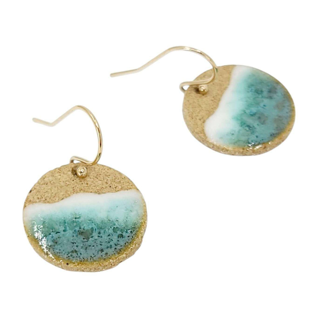 (20% Off) Earrings - Drops - Simple Kailua Circle by Almeda Jewelry