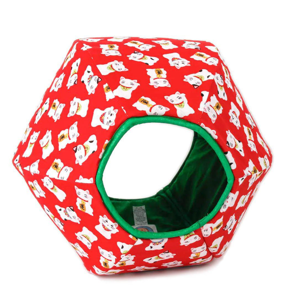 Regular The Cat Ball - Maneki Neko Red with Green Lining by The Cat Ball