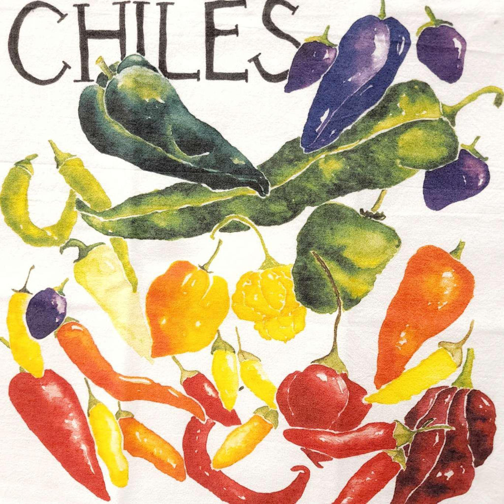 Tea Towel - Chiles by Chavah's Garden