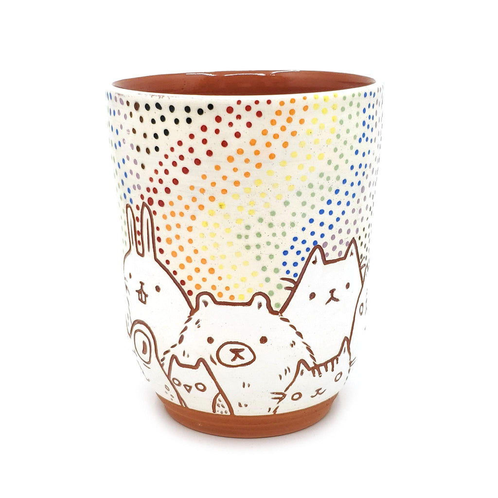 Tumbler - Tall 4 in - Critter Town Rainbow Group 1 (Assorted A - E)  by Dwadlings