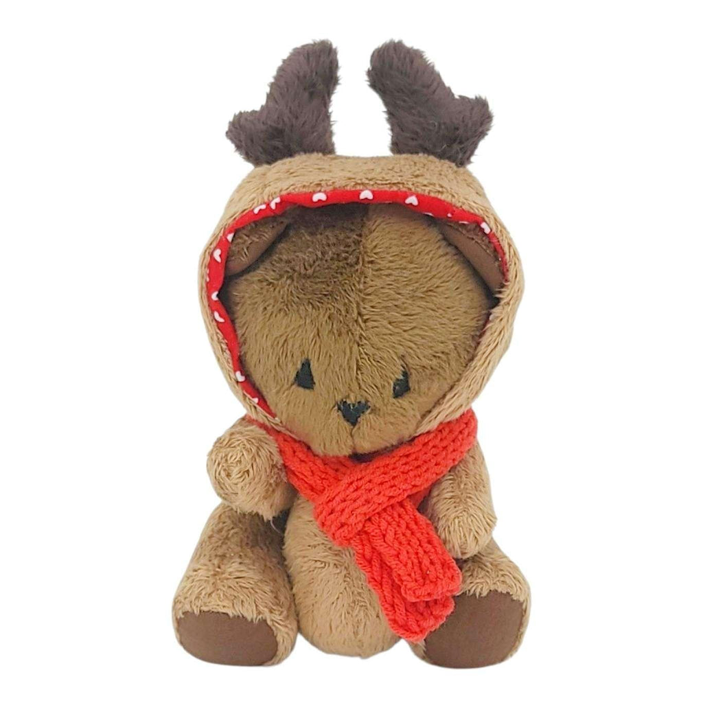 Plush - Brown Bear in Deer Costume by Frank and Bubby