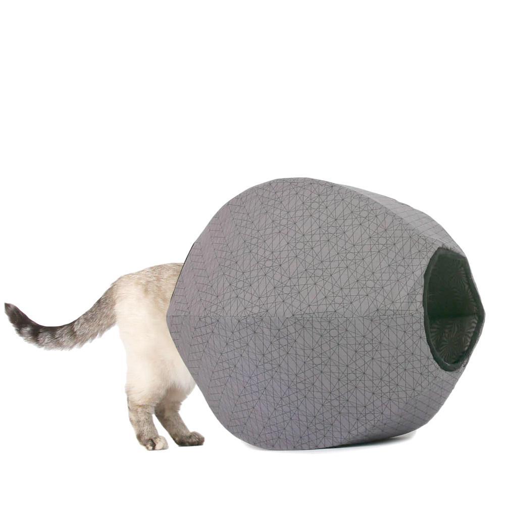 Regular The Cat Ball - Gray Black Geo Web (Gray with Black Lining) by The Cat Ball