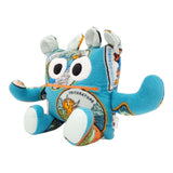 Plush - 14in - Large Chomper Buddy (Teal Dinosaurs Mint) by Peek A Boo Plush, image 3 of 7