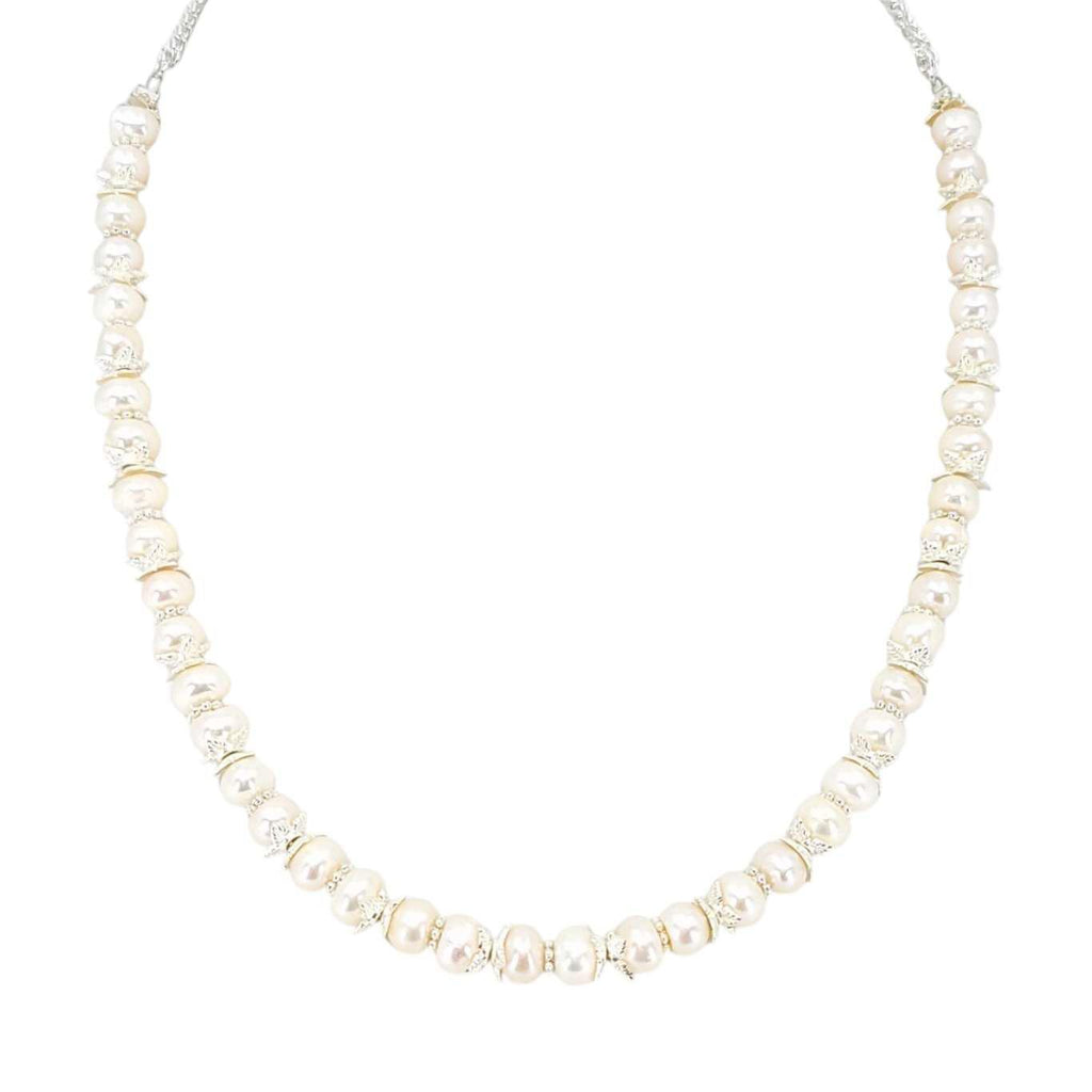 Necklace - Pearl Chain (Cream) by Tiny Aloha