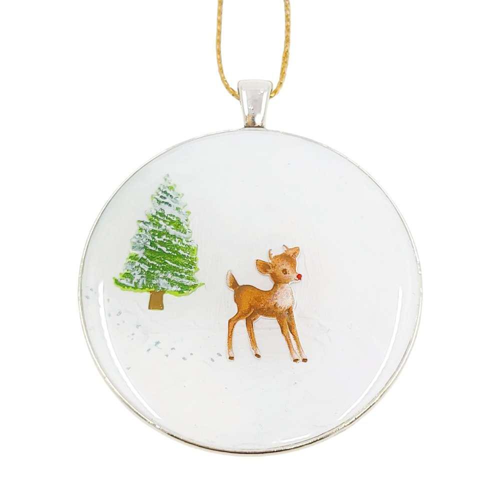 Ornament - Rudolph Footprints Ornament by XV Studios