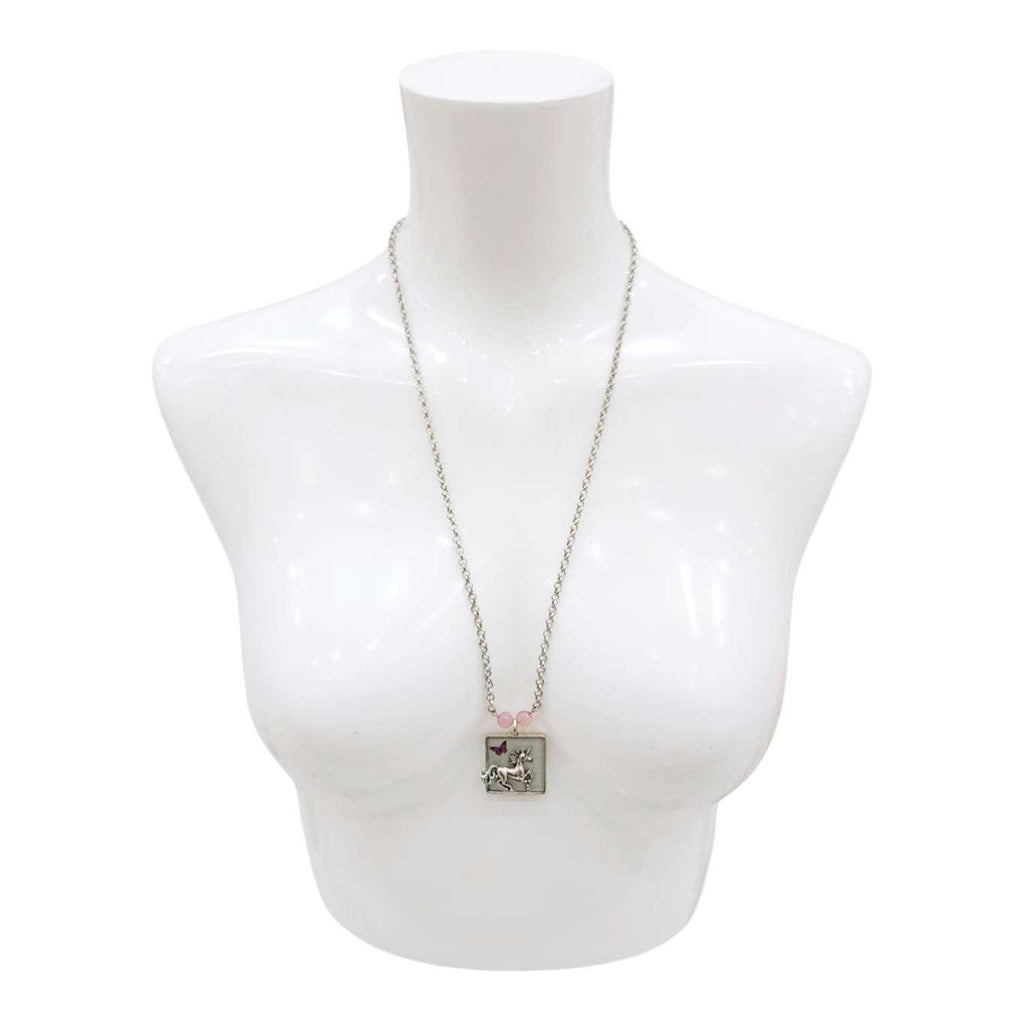 Necklace - Unicorn Butterfly (Pink) by XV Studios