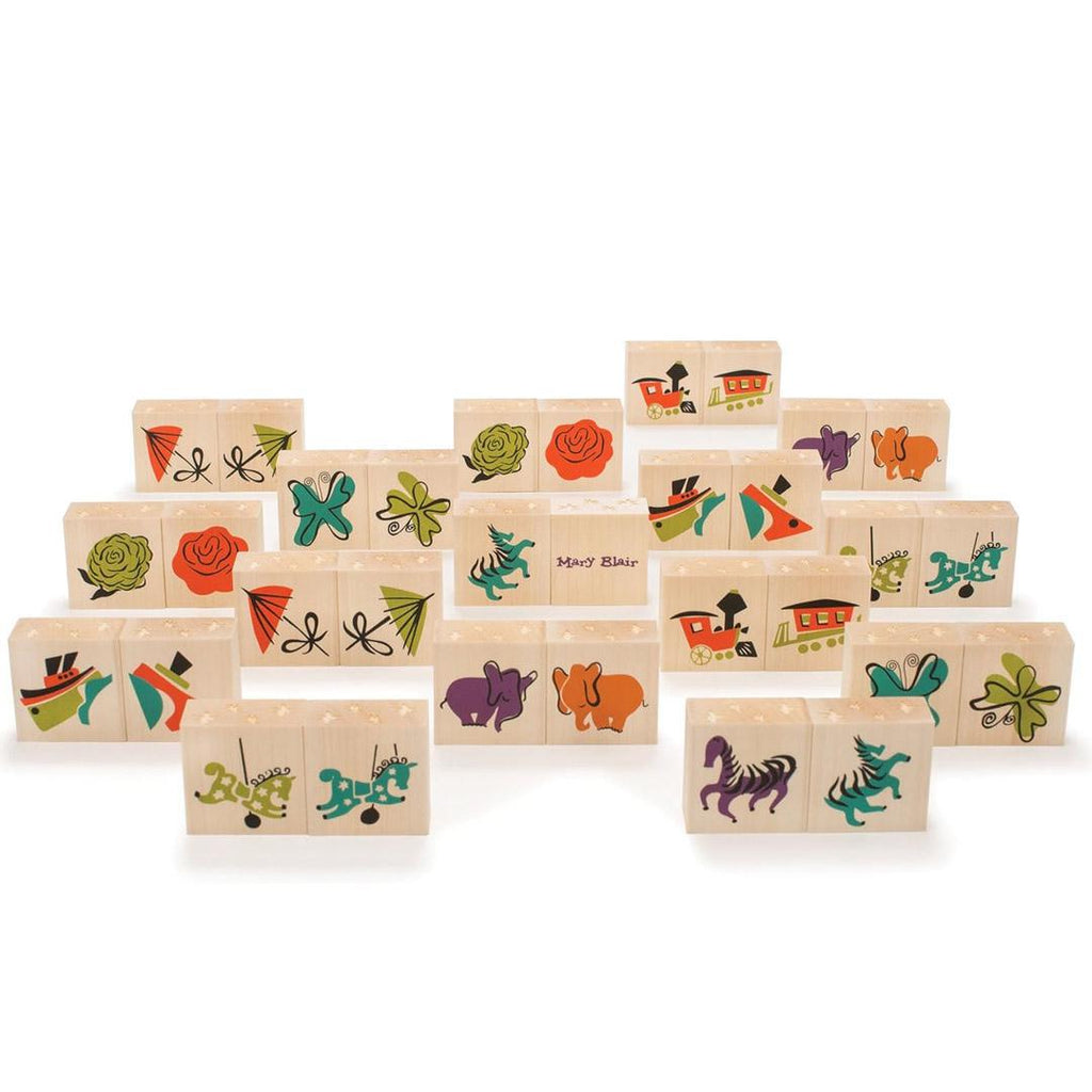 Blocks - Mary Blair Memory Game Blocks (Set of 32) by Uncle Goose