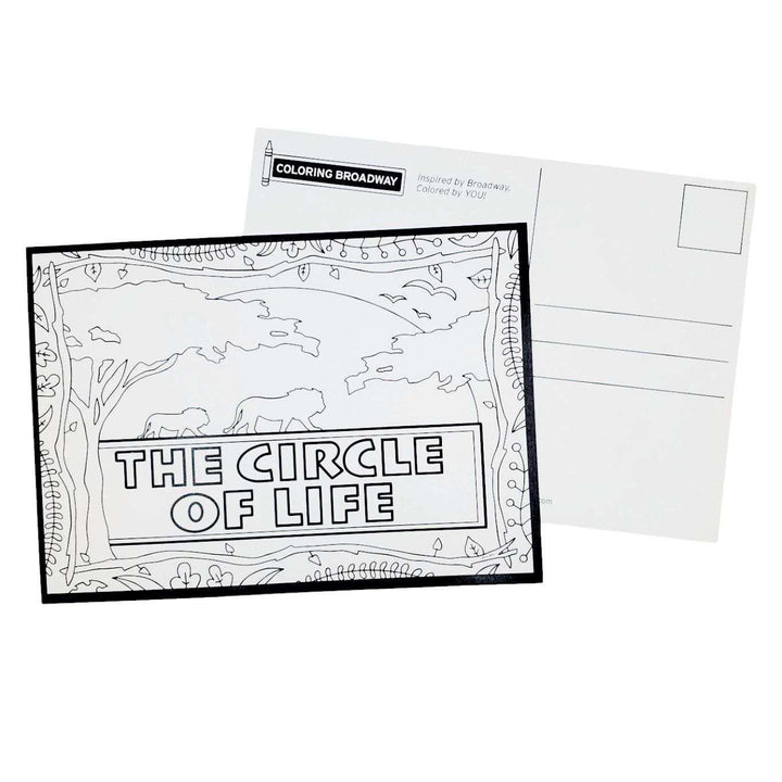 Coloring - Circle of Life (Pages or Postcards) by Coloring Broadway