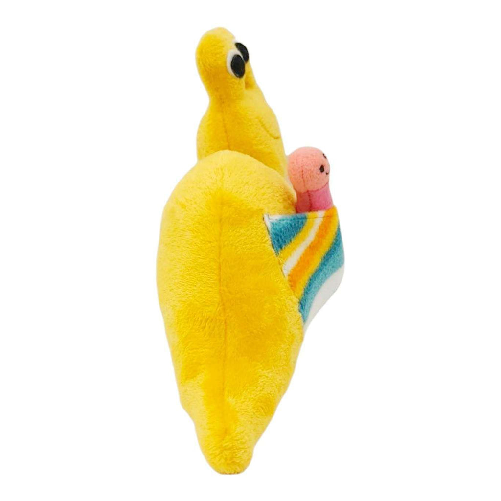 Plush - Happy Banana Slug (Earthworm) by The Happy Groundhog Studio