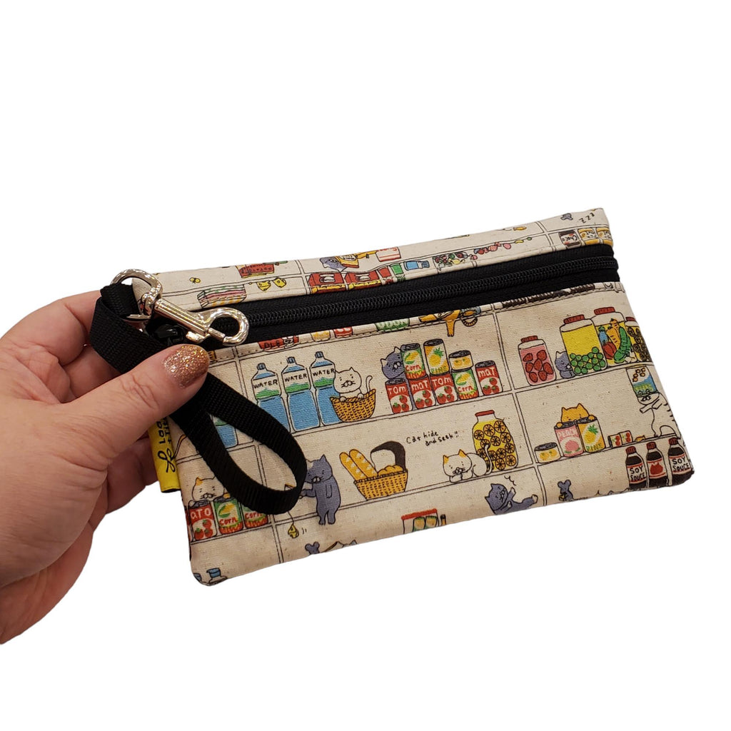 Wristlet Wallet Medium Cats and Dogs (Assorted Designs) by Laarni and Tita