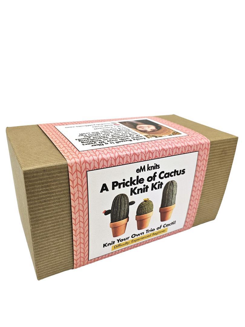DIY Kit - Set 1 - Crochet A Prickle of Cactus Set (Includes Bonus Tool Kit) by eM knits