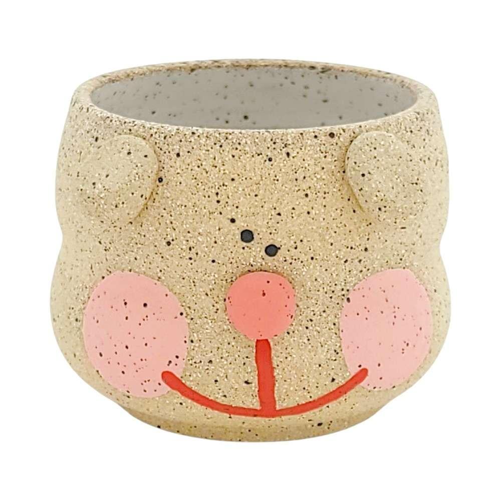 Planter - Dog (Brown Speckle) by Rolly Poly Studios