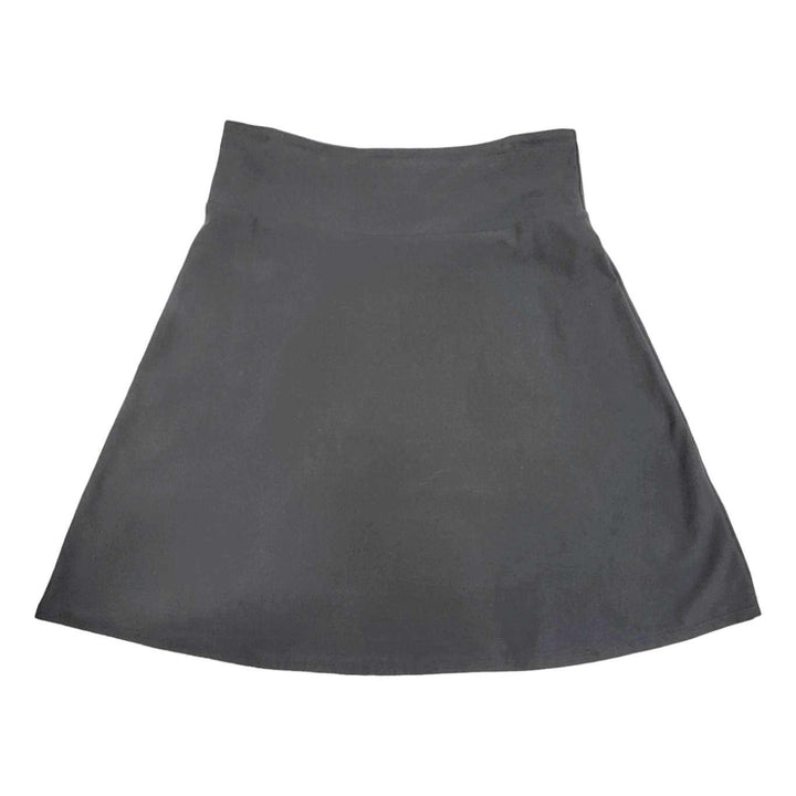 Skirt - Jet Black A-Line Knee Length Basic Skirt (Size S Last one!) by Texture Clothing