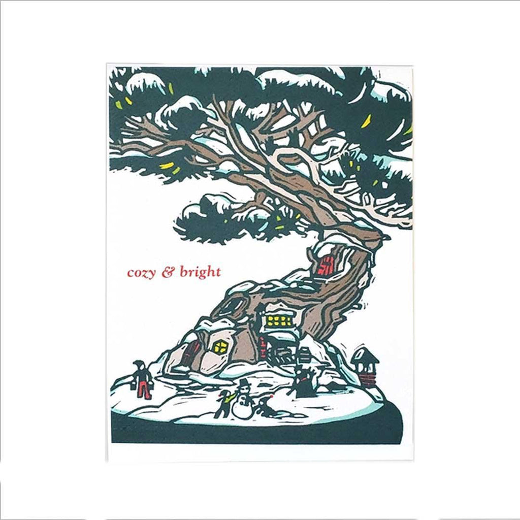 Card - Holiday - Cozy & Bright Bonsai Holiday by Little Green