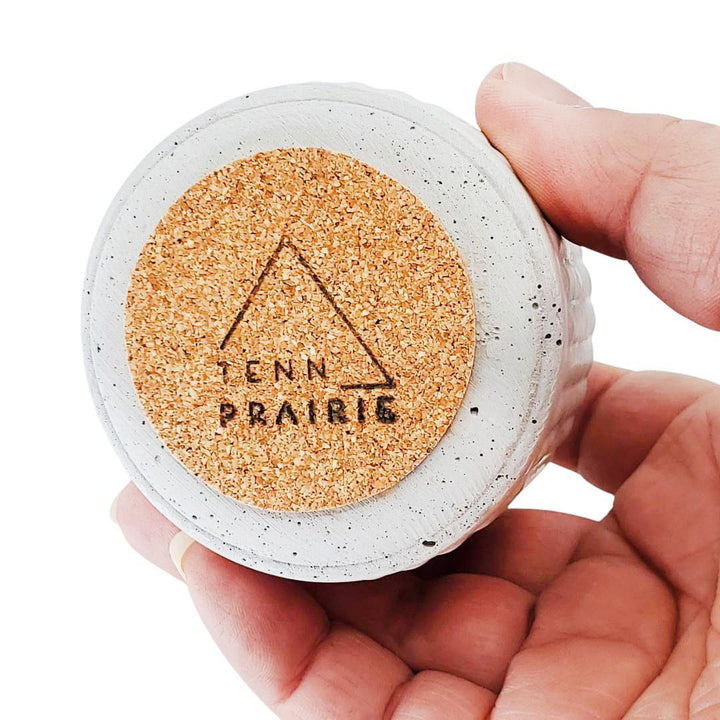 Match Holder - Ribbed Western Style with Lid (Gray) by Tenn Prairie