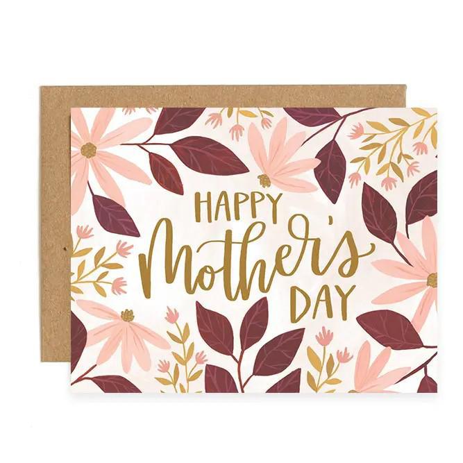 Card - Mother's Day - Coneflower Floral by 1Canoe2