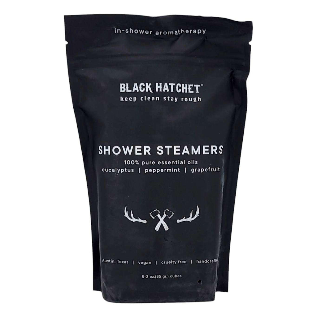 Shower Steamers - Black Hatchet (Grapefruit, Mint, and Eucalyptus) by Latika Beauty