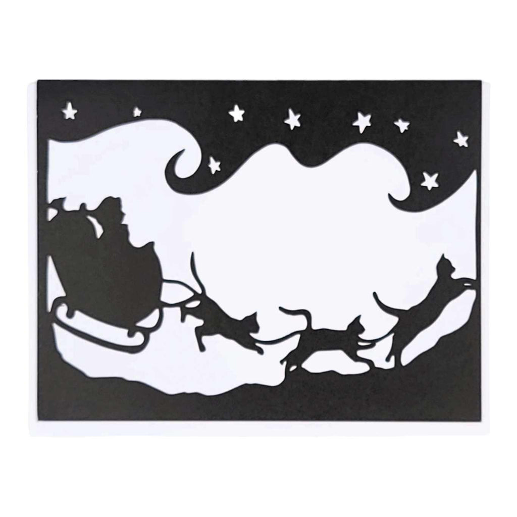 Card - Holiday - Sleigh Kitties by Squirrel Tacos Papercuts