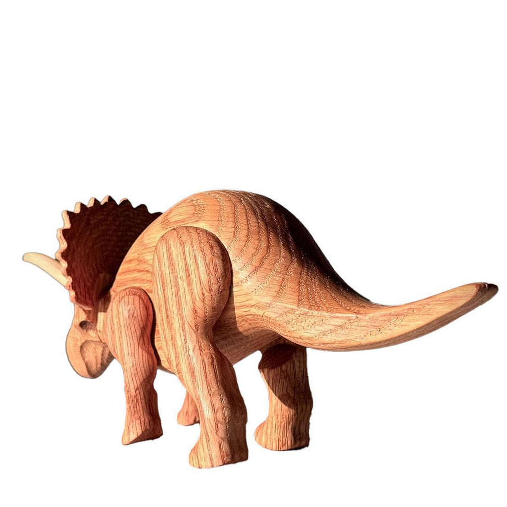 Wood Toy - Triceratops Dinosaur with Magnetic Joints by The Serious Toy Company