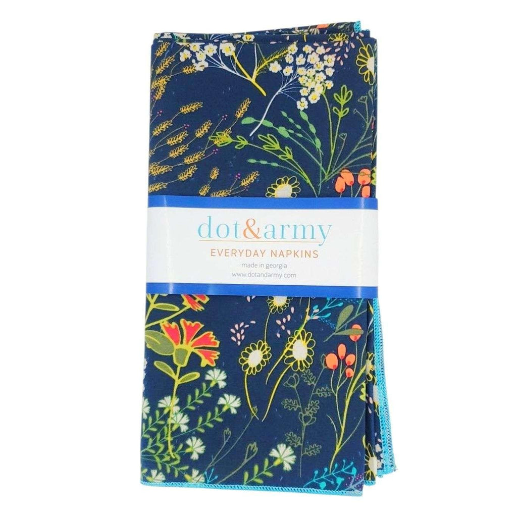 Cloth Napkins - Pretty Peacock (Set of 4) by Dot and Army