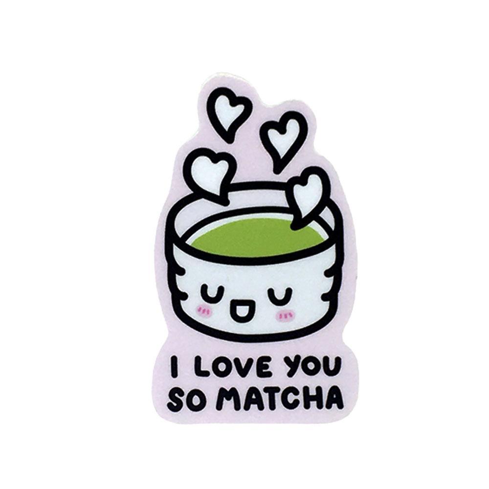 Vinyl Stickers - I Love You So MATCHA by Mis0 Happy