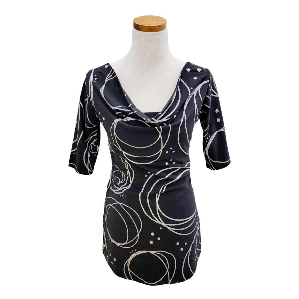 (20% Off) Tunic - Galaxy Simple Cowl Half Sleeve Tunic (Size S Only) by Texture Clothing