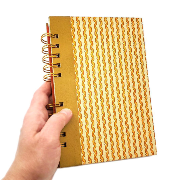 Journal - Wire-Bound Mixed Paper Notebook (Geometric Theme, Assorted) by Original Brooks