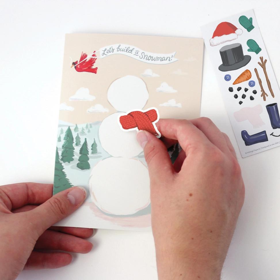 Card - Holiday - Build a Snowman by Inklings Paperie