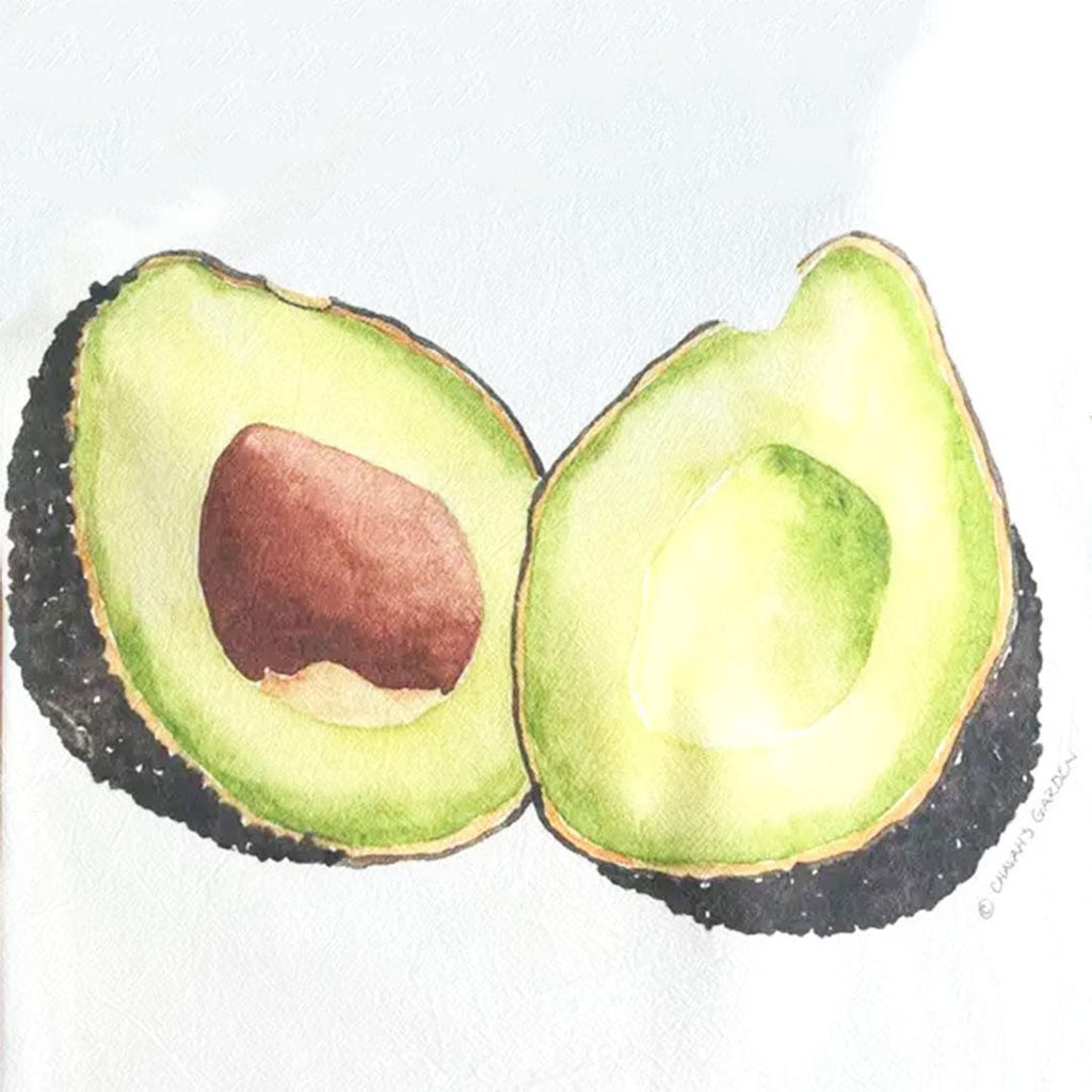 Tea Towel - Avocado by Chavah's Garden