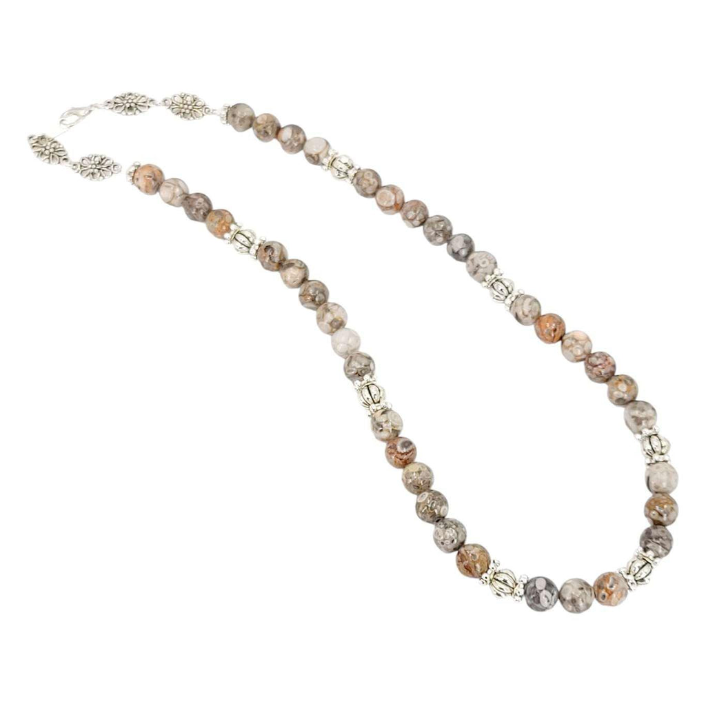 Necklace - Maifanite Beads by Tiny Aloha