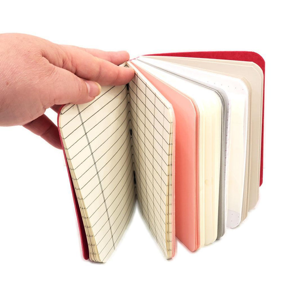 Journal - Pink Mixed Paper Notebook (Large or Small) by Original Brooks