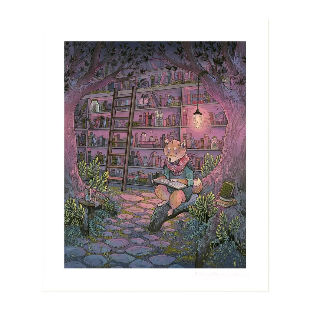 Art Print - 10x12in - The Bookkeeper by Nimasprout