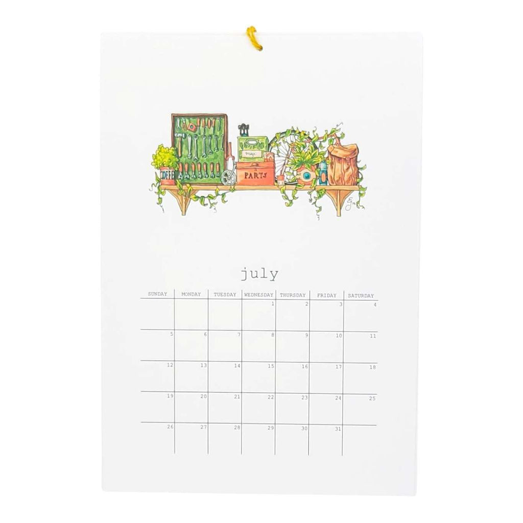 Calendar - 2026 Whimsical Shelves  by Lizzy Gass